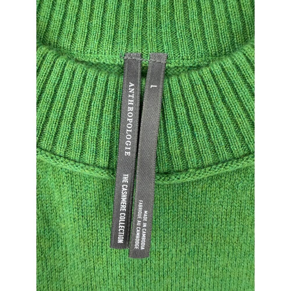NWT Anthropologie Goldie 100% Cashmere Green Dachschund Sweater Size L Novelty - Picture 7 of 12